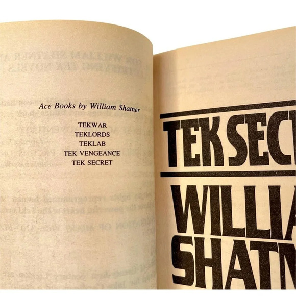 TEKWARS William Shatner Lot 5 First Five in Series PB Books - Picture 10 of 10